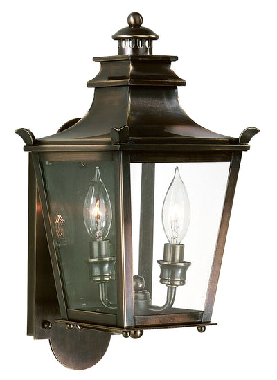 Troy Lighting - B9490EB - Two Light Wall Lantern - Dorchester - English Bronze