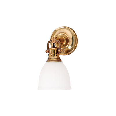 Hudson Valley - 2201-AGB - One Light Wall Sconce - Pelham - Aged Brass
