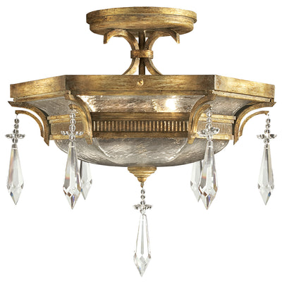 Fine Art - 569840ST - Three Light Semi-Flush Mount - Monte Carlo - Gold