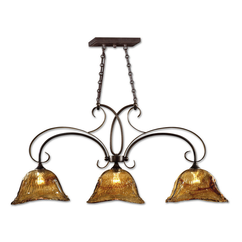 Uttermost - 21009 - Three Light Island Pendant - Vetraio - Oil Rubbed Bronze