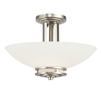 Kichler - 3674NI - Two Light Semi Flush Mount - Hendrik - Brushed Nickel