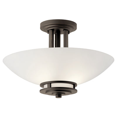 Kichler - 3674OZ - Two Light Semi Flush Mount - Hendrik - Olde Bronze