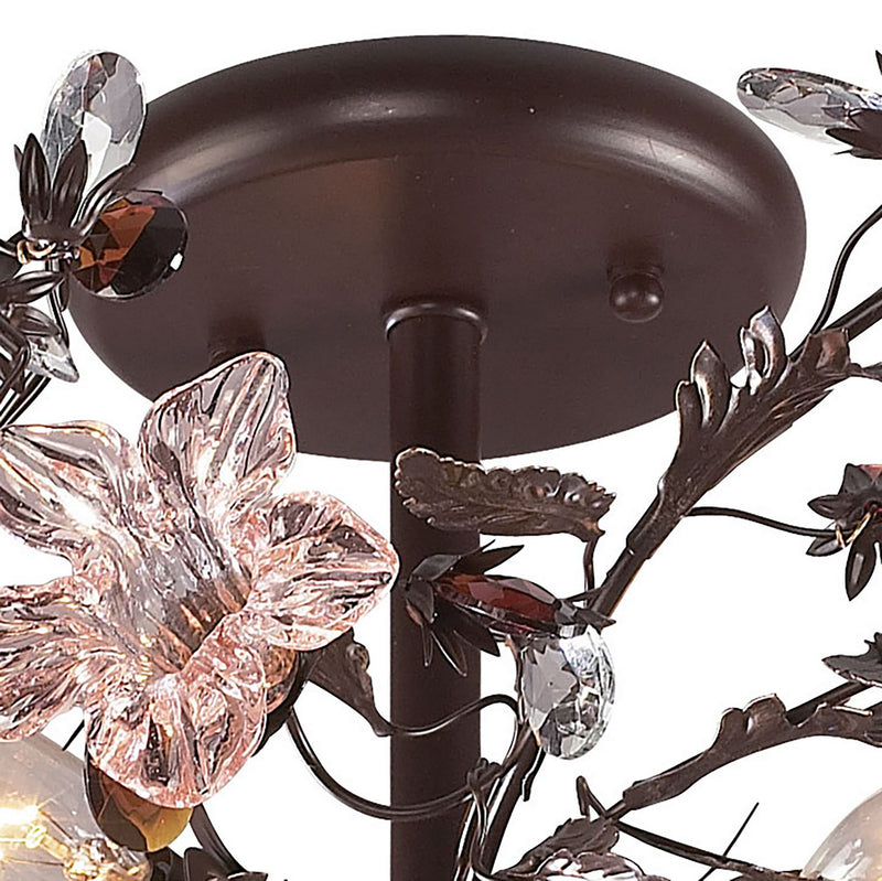 Cristallo Fiore Semi Flush Mount