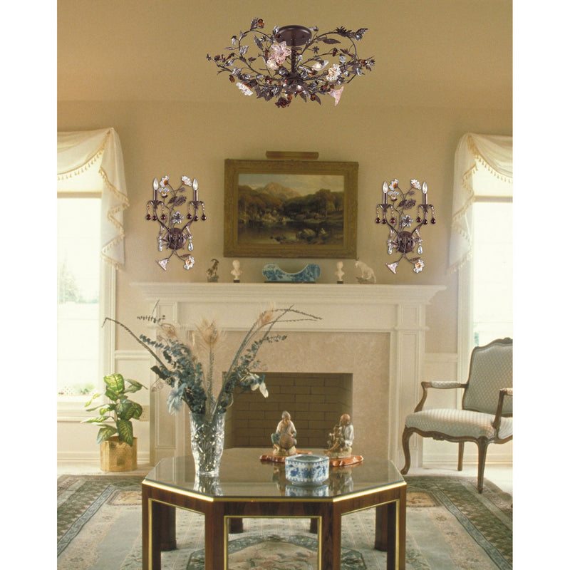 Cristallo Fiore Semi Flush Mount
