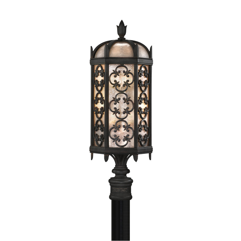 Fine Art - 541480ST - Three Light Outdoor Post Mount - Costa del Sol - Wrought Iron