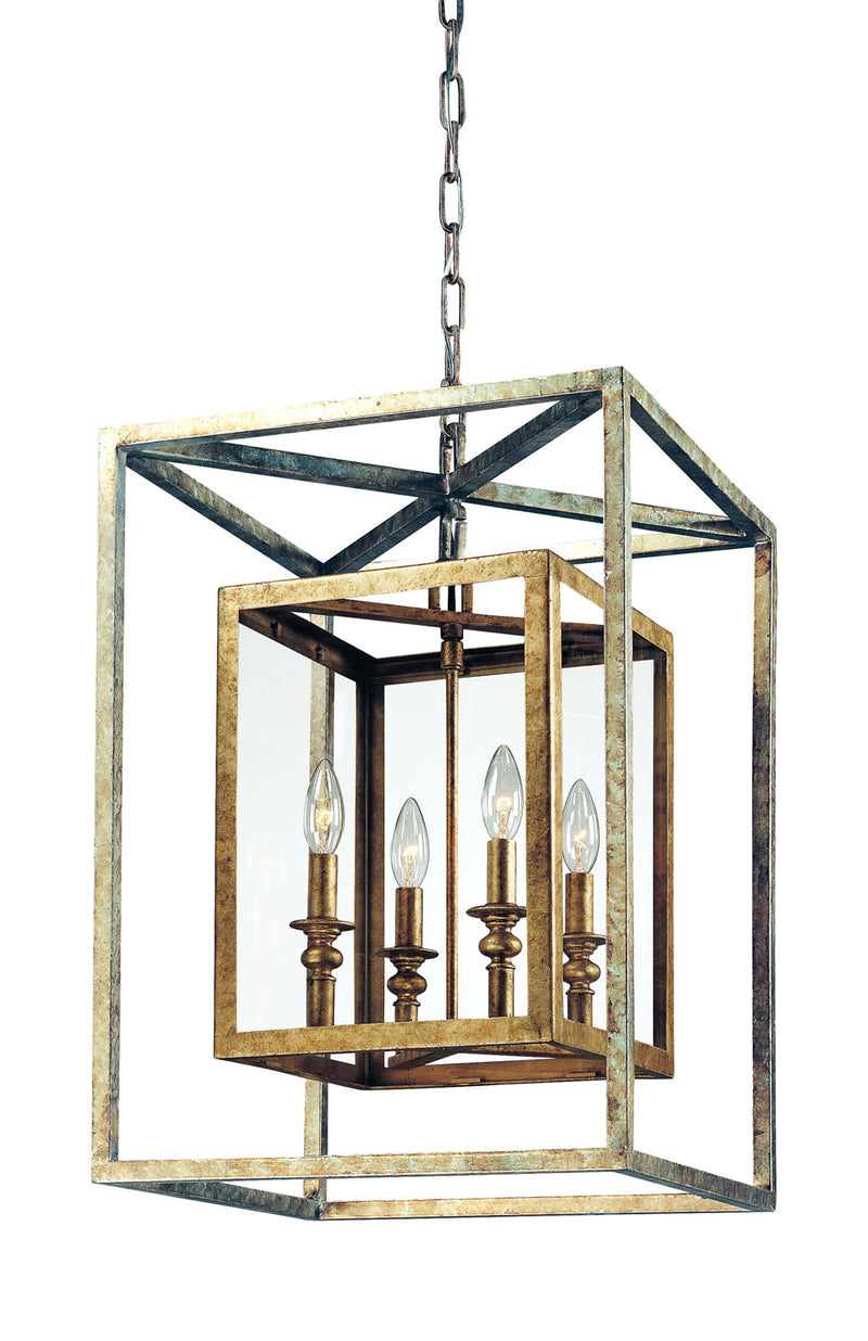 Troy Lighting - F9994GSL - Four Light Pendant - Morgan - Gold Silver Leaf