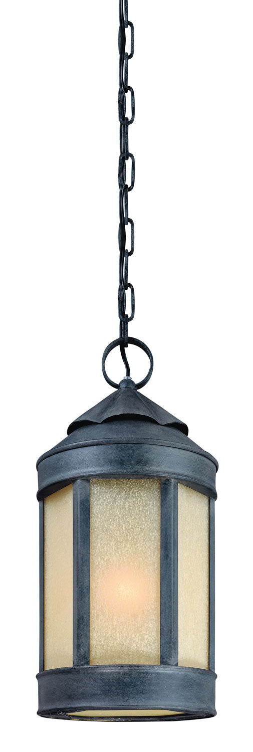 Troy Lighting - F1468AI - One Light Hanging Lantern - Andersons Forge - Antique Iron