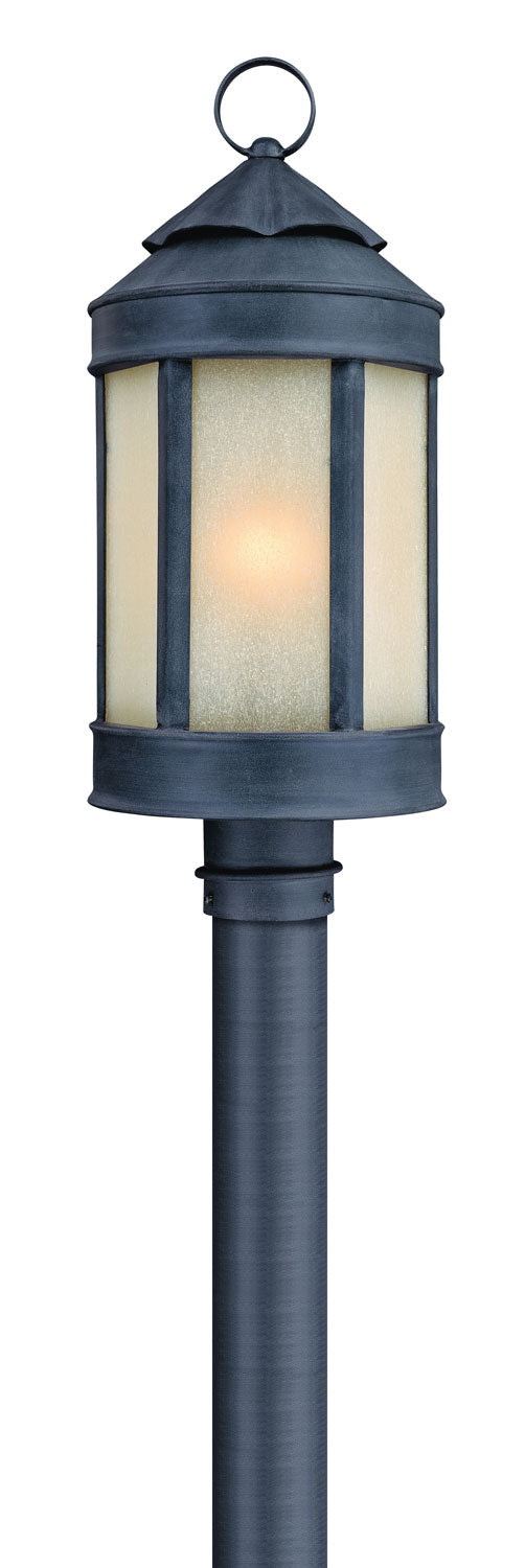 Troy Lighting - P1465AI - One Light Post Lantern - Andersons Forge - Antique Iron