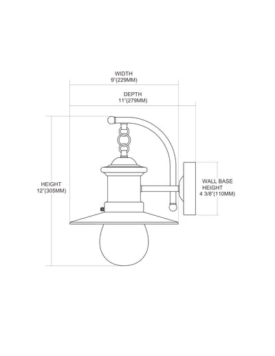 Maritime Outdoor Wall Sconce