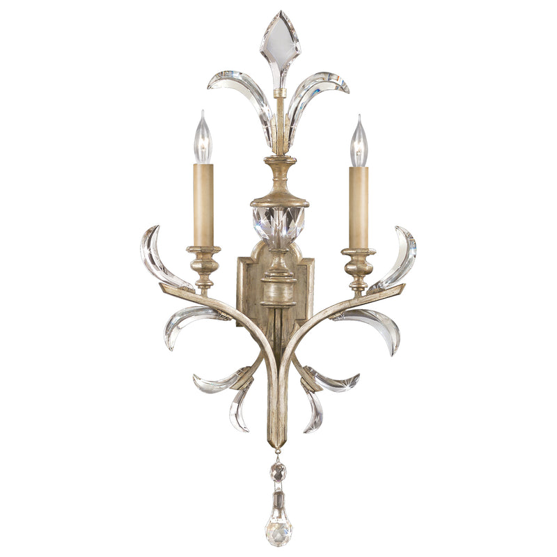 Fine Art - 704850ST - Two Light Wall Sconce - Beveled Arcs - Silver