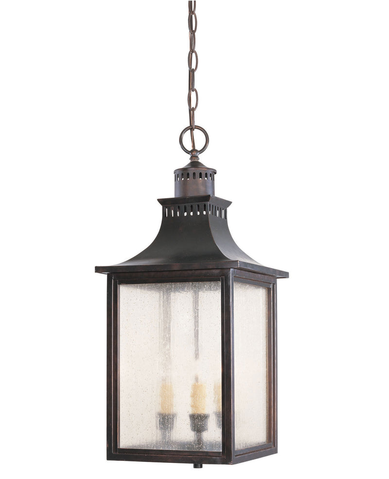 Savoy House - 5-256-13 - Three Light Hanging Lantern - Monte Grande - English Bronze