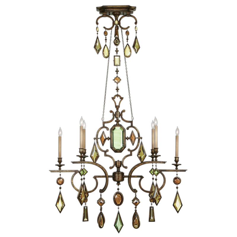 Fine Art - 708940-1ST - Six Light Chandelier - Encased Gems - Bronze