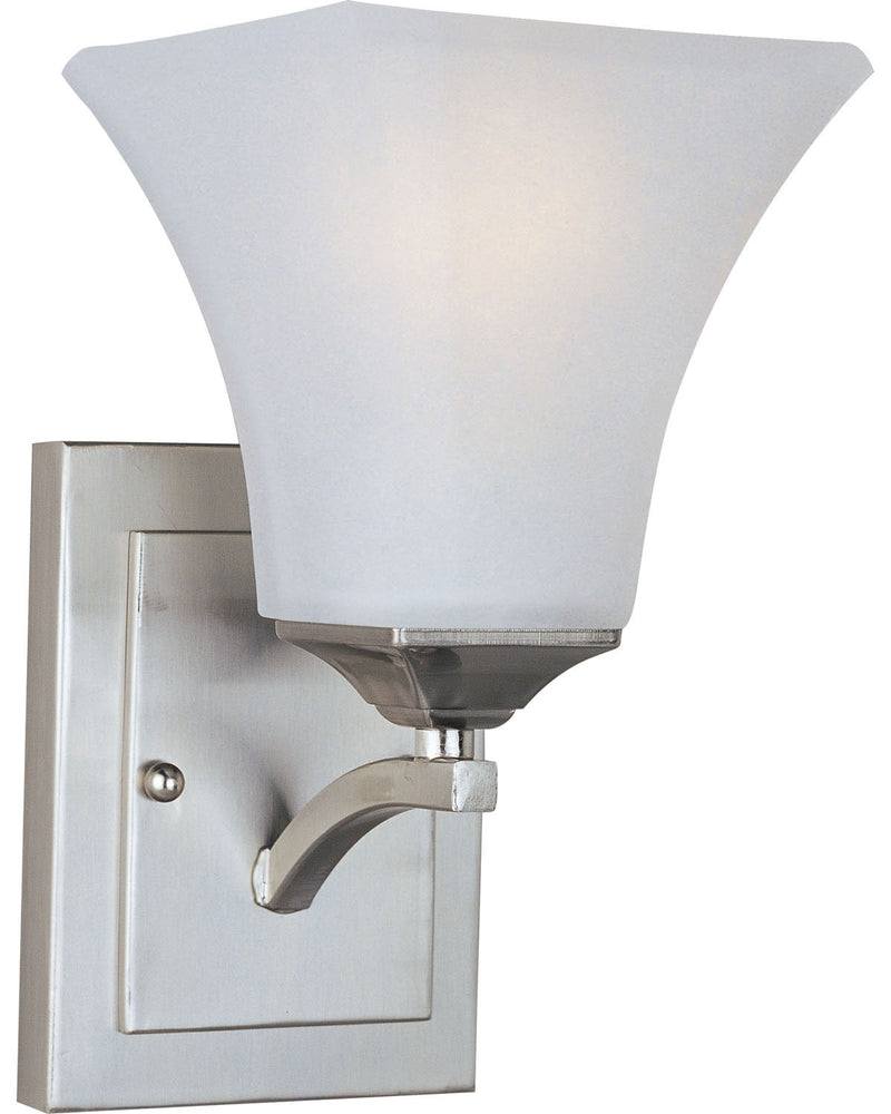 Maxim - 20098FTSN - One Light Wall Sconce - Aurora - Satin Nickel