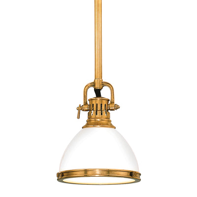 Hudson Valley - 2621-AGB - One Light Pendant - Randolph - Aged Brass