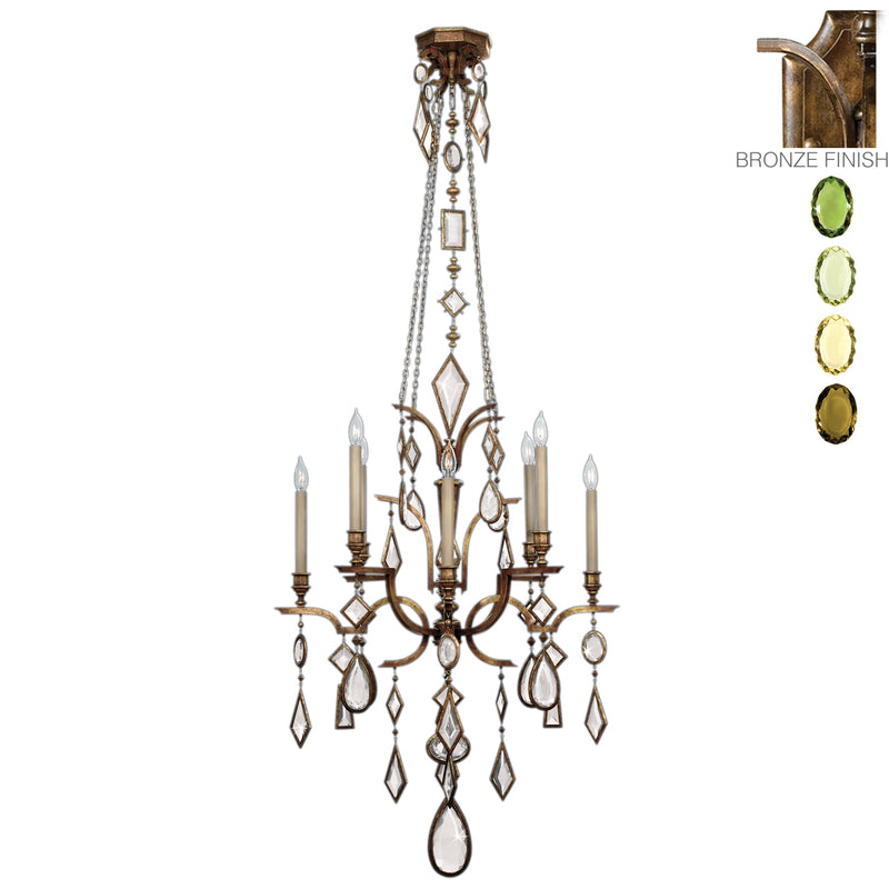 Fine Art - 708640-1ST - Eight Light Chandelier - Encased Gems - Bronze