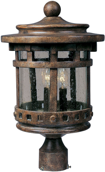 Maxim - 3136CDSE - Three Light Outdoor Pole/Post Lantern - Santa Barbara DC - Sienna