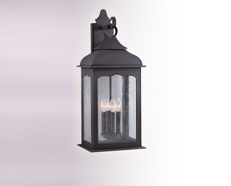 Troy Lighting - B2013CI - Four Light Wall Lantern - Henry Street - Colonial Iron
