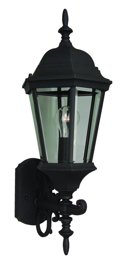 Straight Glass Cast Outdoor Lantern