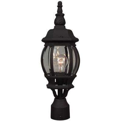 Craftmade - Z325-TB - One Light Post Mount - French Style - Matte Black