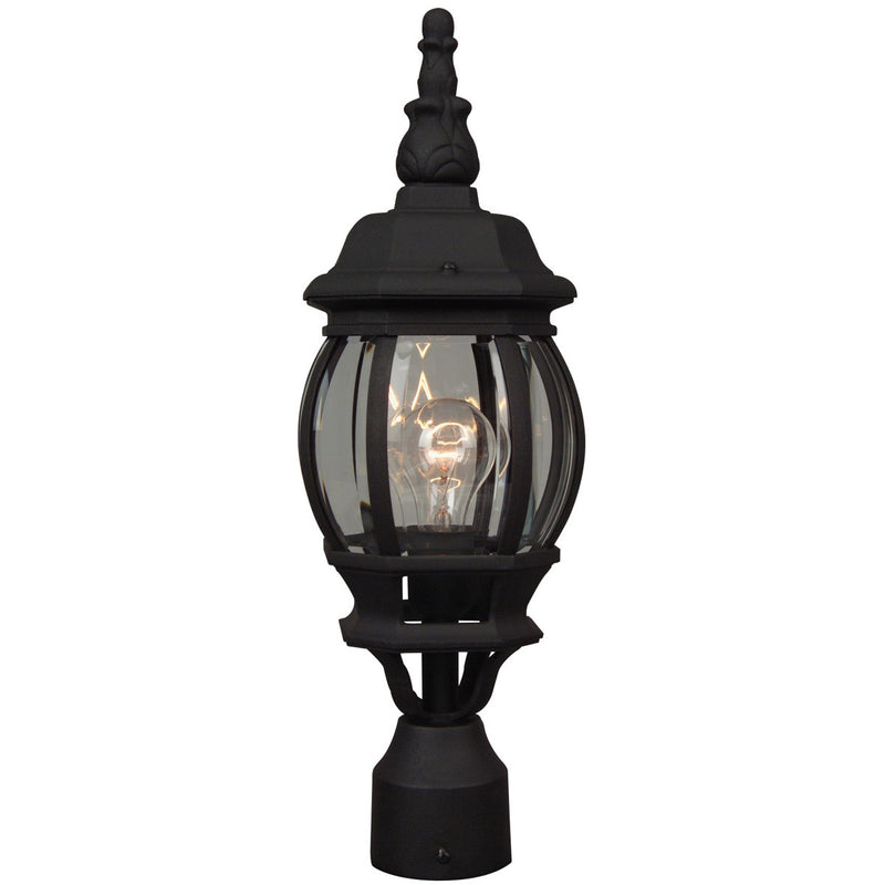 Craftmade - Z325-TB - One Light Post Mount - French Style - Matte Black