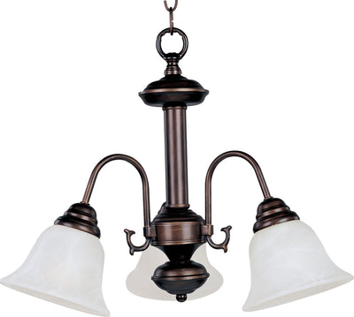 Maxim - 2697MROI - Three Light Chandelier - Malaga - Oil Rubbed Bronze