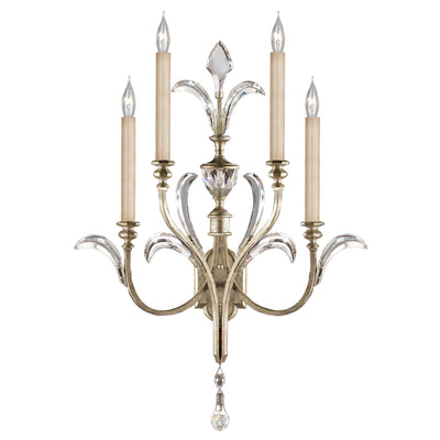 Fine Art - 738650ST - Four Light Wall Sconce - Beveled Arcs - Silver