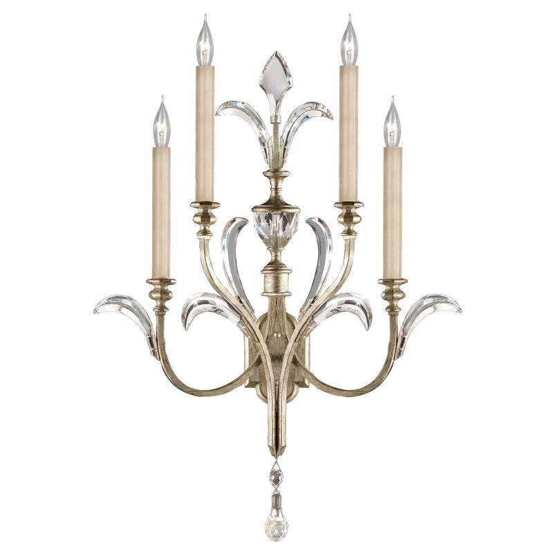 Fine Art - 738650ST - Four Light Wall Sconce - Beveled Arcs - Silver