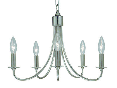 Framburg - 1004 PS - Five Light Chandelier - Maisonette - Polished Silver