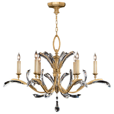 Fine Art - 761240ST - Six Light Chandelier - Beveled Arcs - Gold