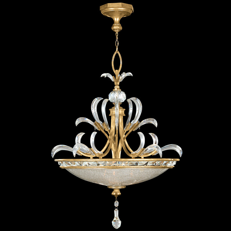 Fine Art - 761740ST - Three Light Pendant - Beveled Arcs - Gold