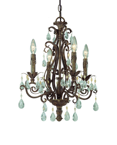 Craftmade - 25624-FR - Four Light Chandelier - Englewood - French Roast