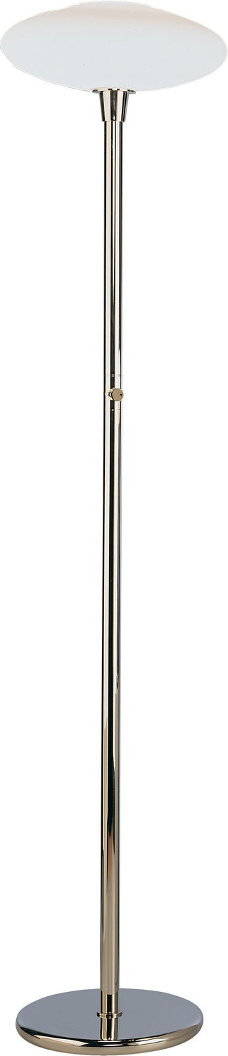 Robert Abbey - 2045 - One Light Torchiere - Rico Espinet Ovo - Polished Nickel