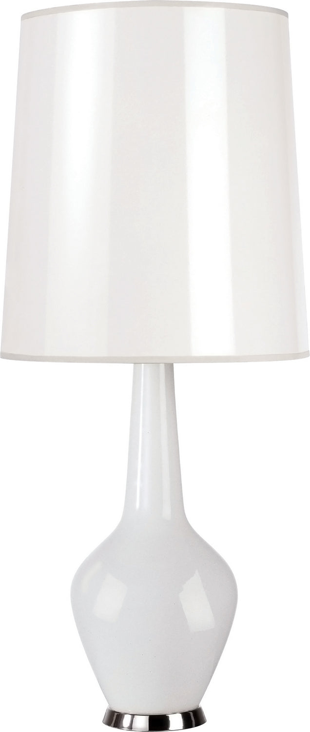 Robert Abbey - WH730 - One Light Table Lamp - Jonathan Adler Capri - White Cased Glass w/Polished Nickel