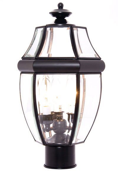 Maxim - 6097CLBK - Three Light Outdoor Pole/Post Lantern - South Park - Black