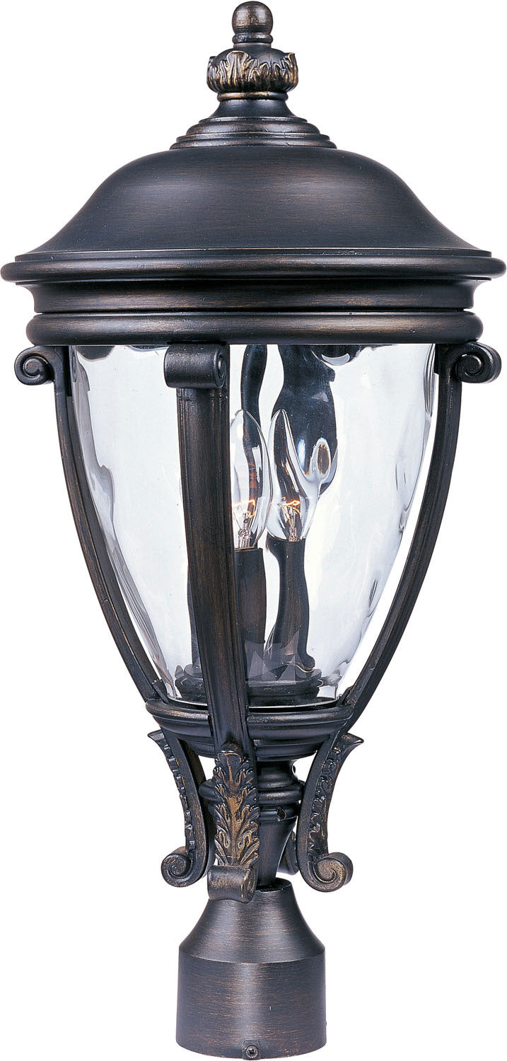 Maxim - 41421WGGO - Three Light Outdoor Pole/Post Lantern - Camden VX - Golden Bronze