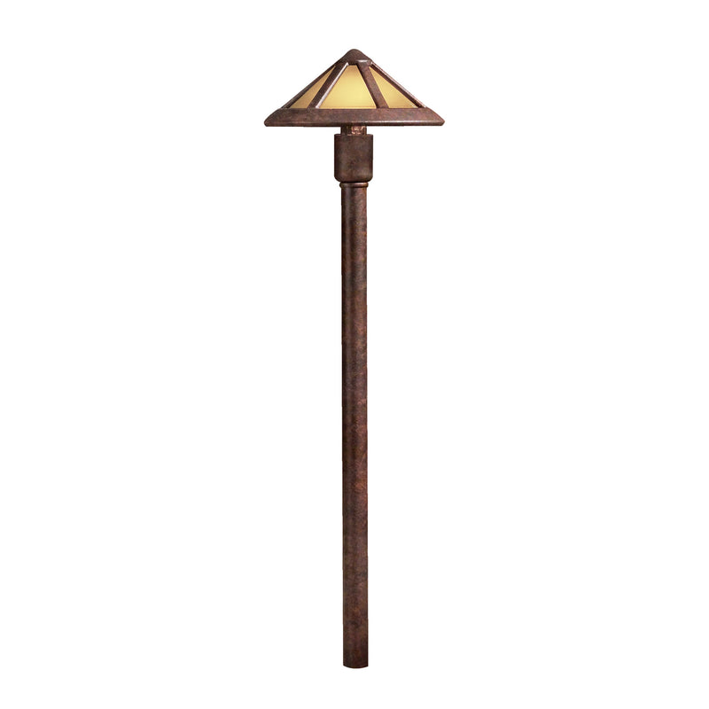 Kichler - 15450TZT - One Light Path & Spread - No Family - Textured Tannery Bronze