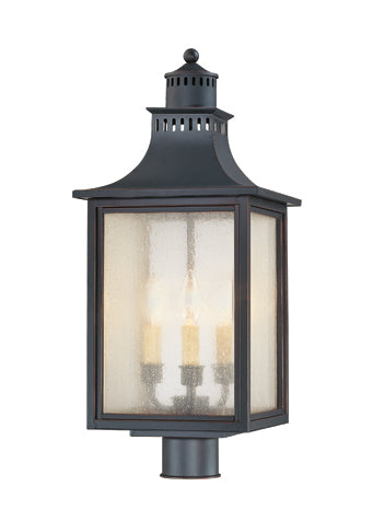 Savoy House - 5-255-25 - Three Light Post Lantern - Monte Grande - Slate