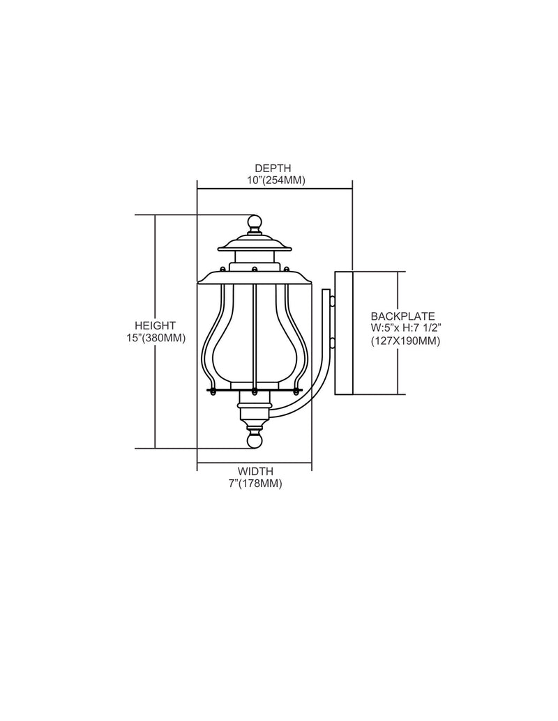 Wikshire Outdoor Wall Sconce