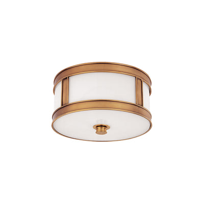 Hudson Valley - 5510-AGB - One Light Flush Mount - Patterson - Aged Brass