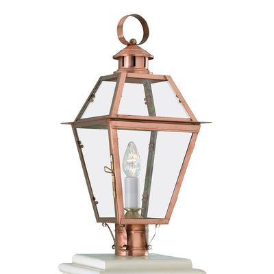 Norwell Lighting - 2250-CO-CL - One Light Post Mount - Old Colony Copper - Copper