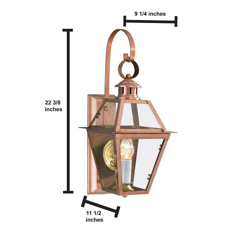 Old Colony Copper Outdoor Wall Lights