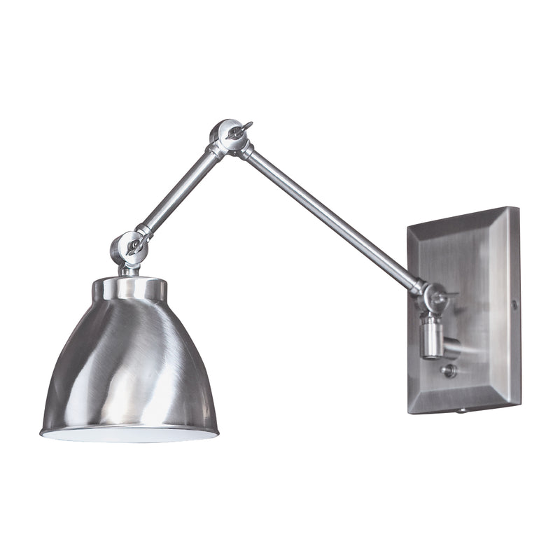 Norwell Lighting - 8471-PW-MS - One Light Swing Arm Wall Sconce - Maggie - Pewter