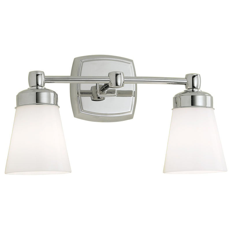 Norwell Lighting - 8932-CH-SO - Two Light Wall Sconce - Soft Square - Chrome