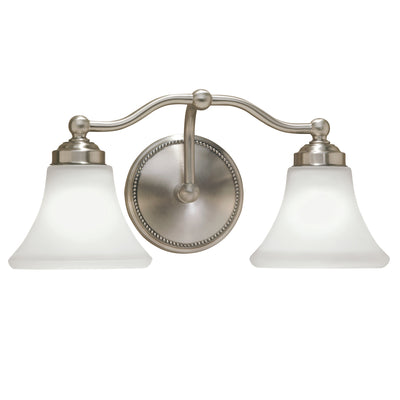 Norwell Lighting - 9662-BN-FL - Two Light Wall Sconce - Soleil - Brush Nickel
