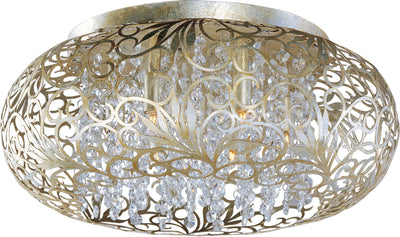 Maxim - 24150BCGS - Seven Light Flush Mount - Arabesque - Golden Silver