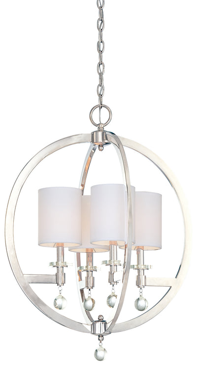 Metropolitan - N6840-613 - Four Light Pendant - Chadbourne - Polished Nickel