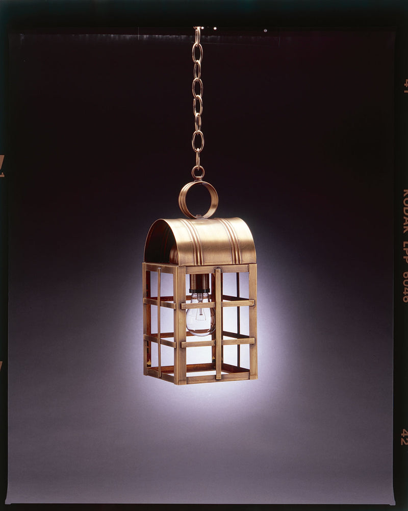 Northeast Lantern - 6132-AB-MED-CLR - One Light Hanging Lantern - Adams - Antique Brass