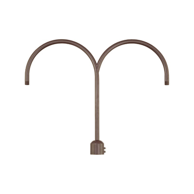 Millennium - RPAD-ABR - Two Light Post Adapter - R Series - Architectural Bronze