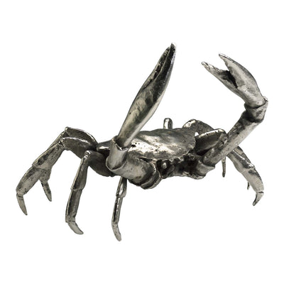 Cyan - 01897 - Sculpture - Large Crab - Silver Leaf