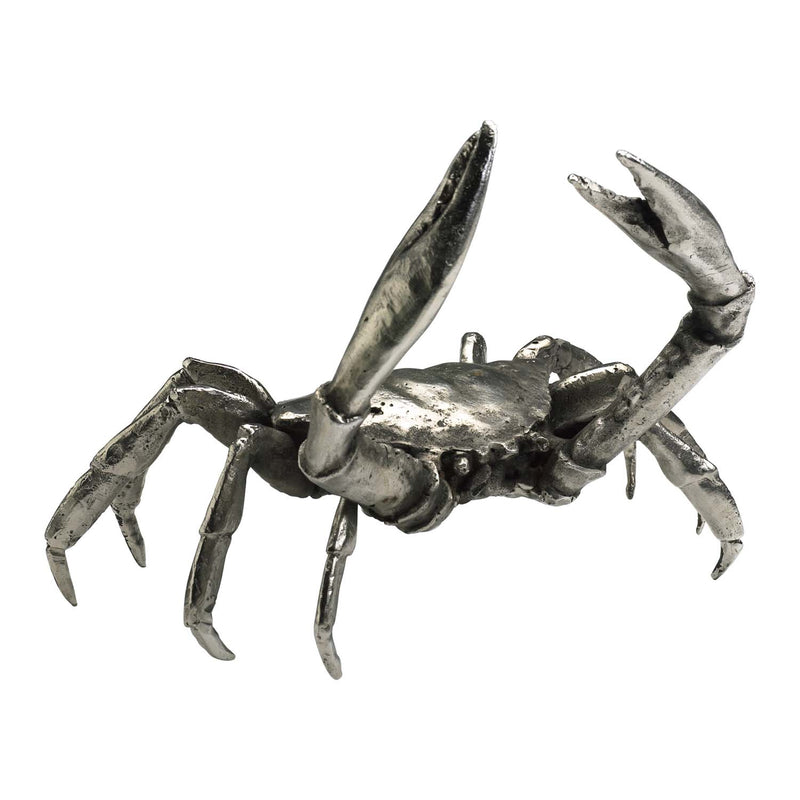 Cyan - 01897 - Sculpture - Large Crab - Silver Leaf